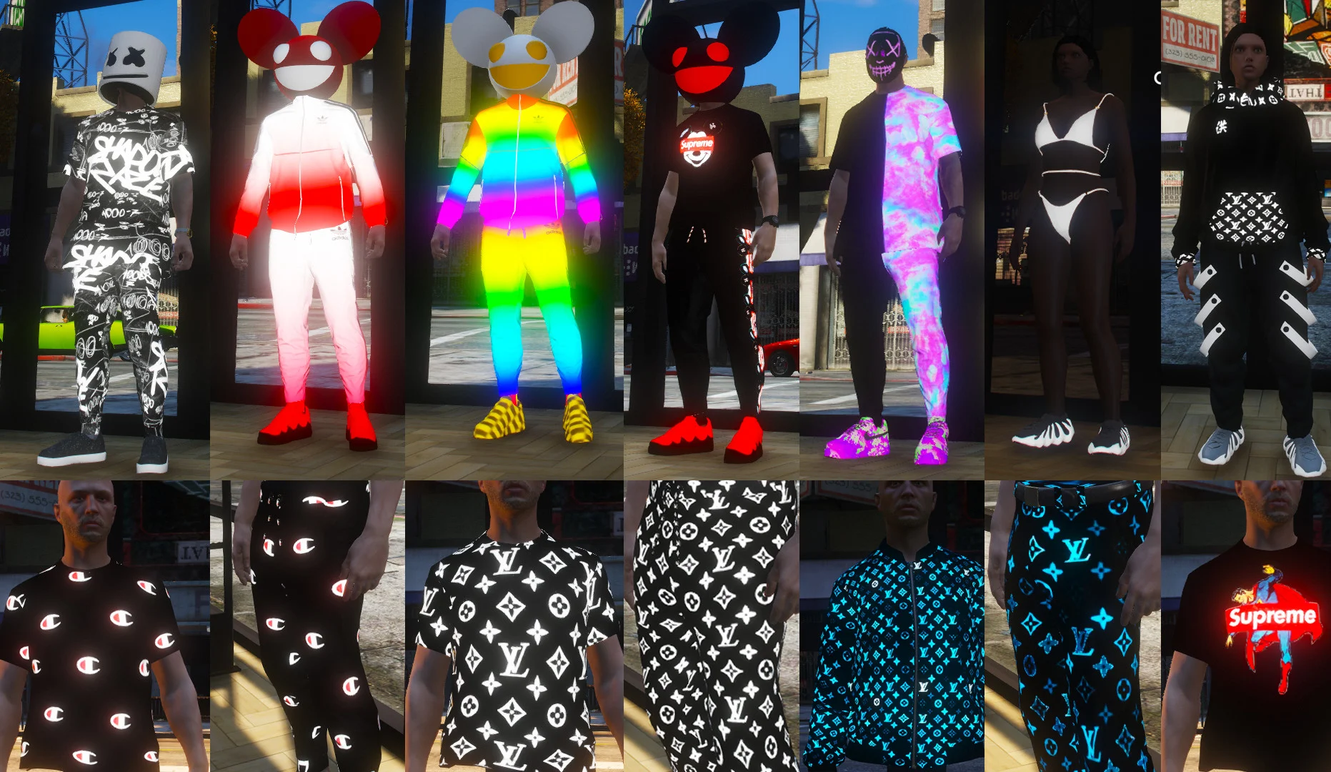Grand RP Luminous Clothing Pack OG FIVEM Ready