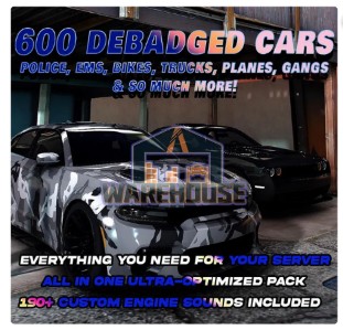 600 Debadged Car Pack | Custom Engine Sounds | FiveM Ready | Optimized | High Quality | ToS-Compliant | Unbranded & Badgeless | GTARP