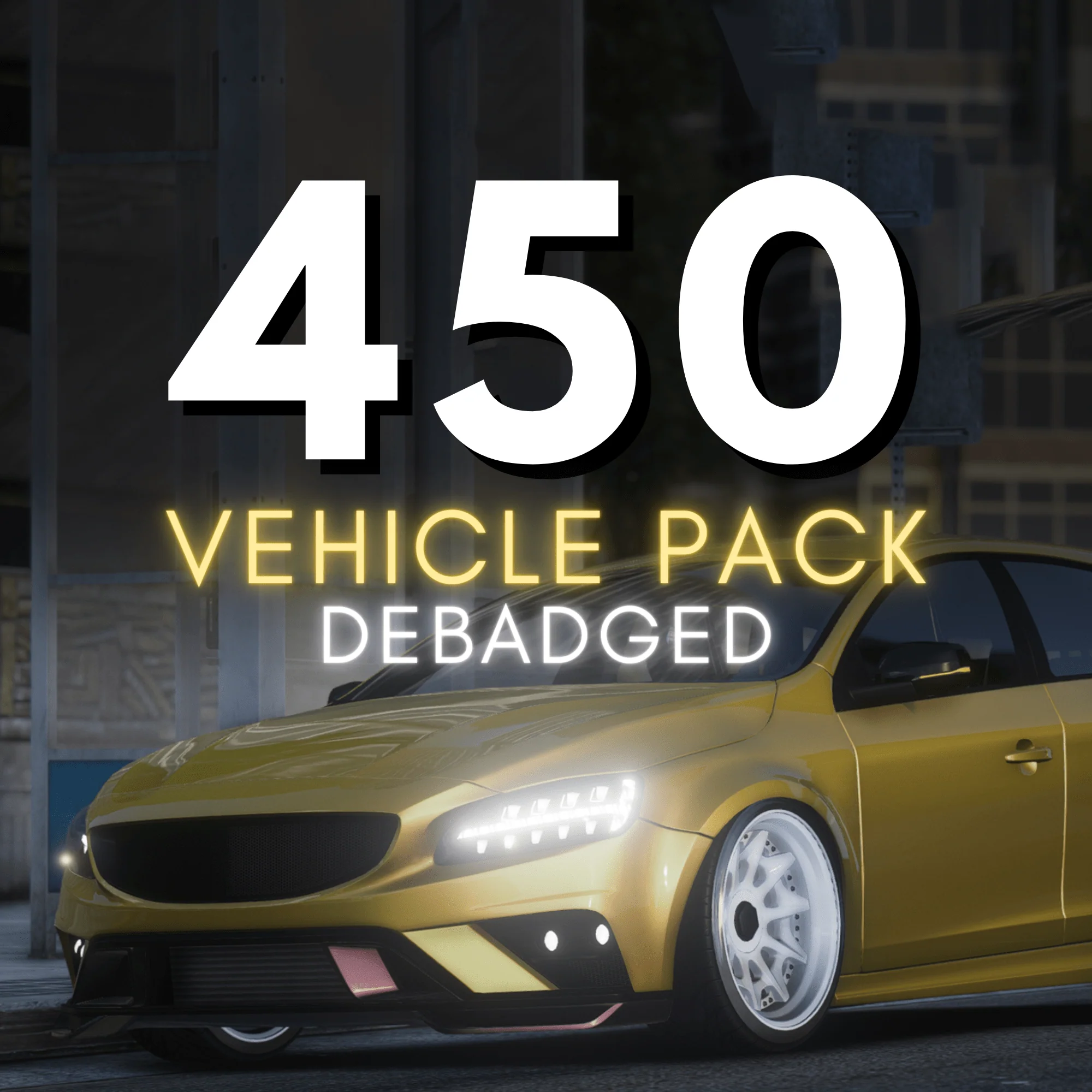 Debadged Vehicle Pack | 450 CARS