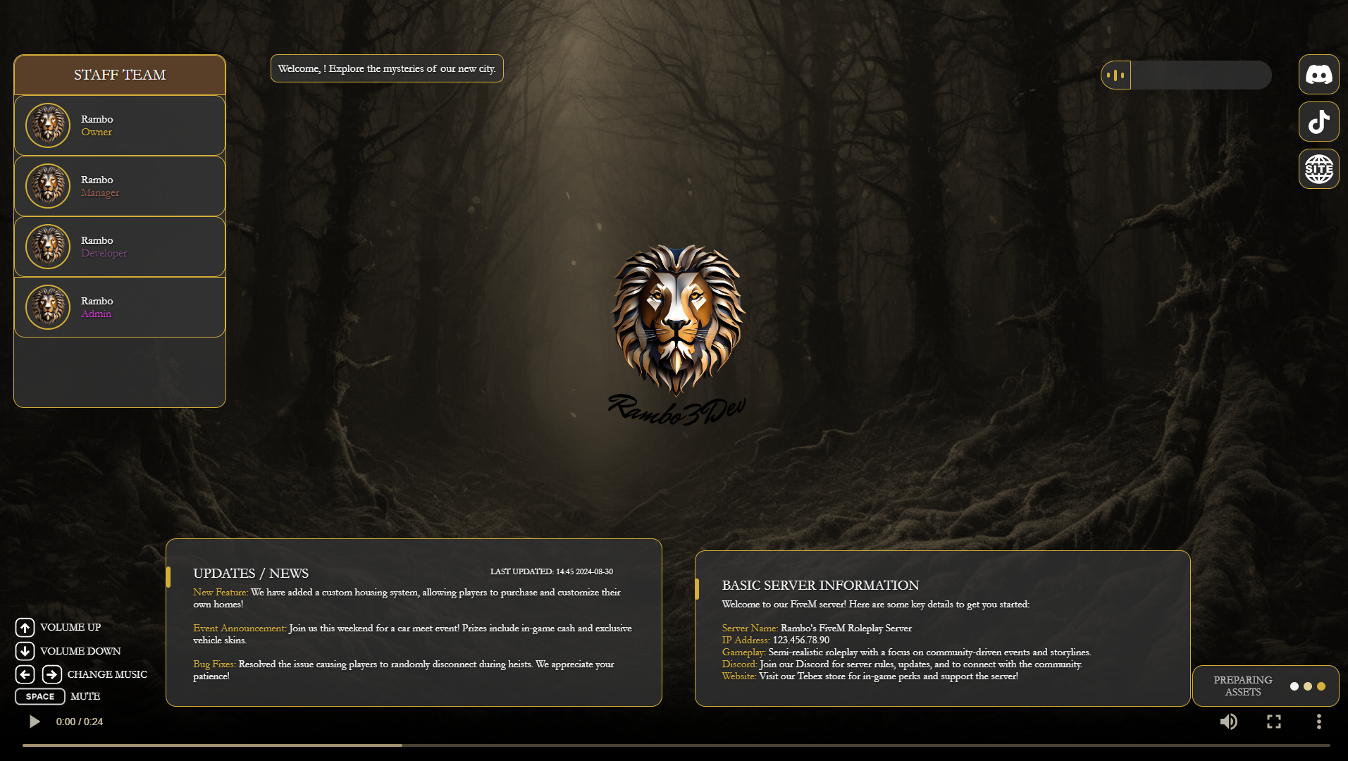 Antique-Style Loading Screen