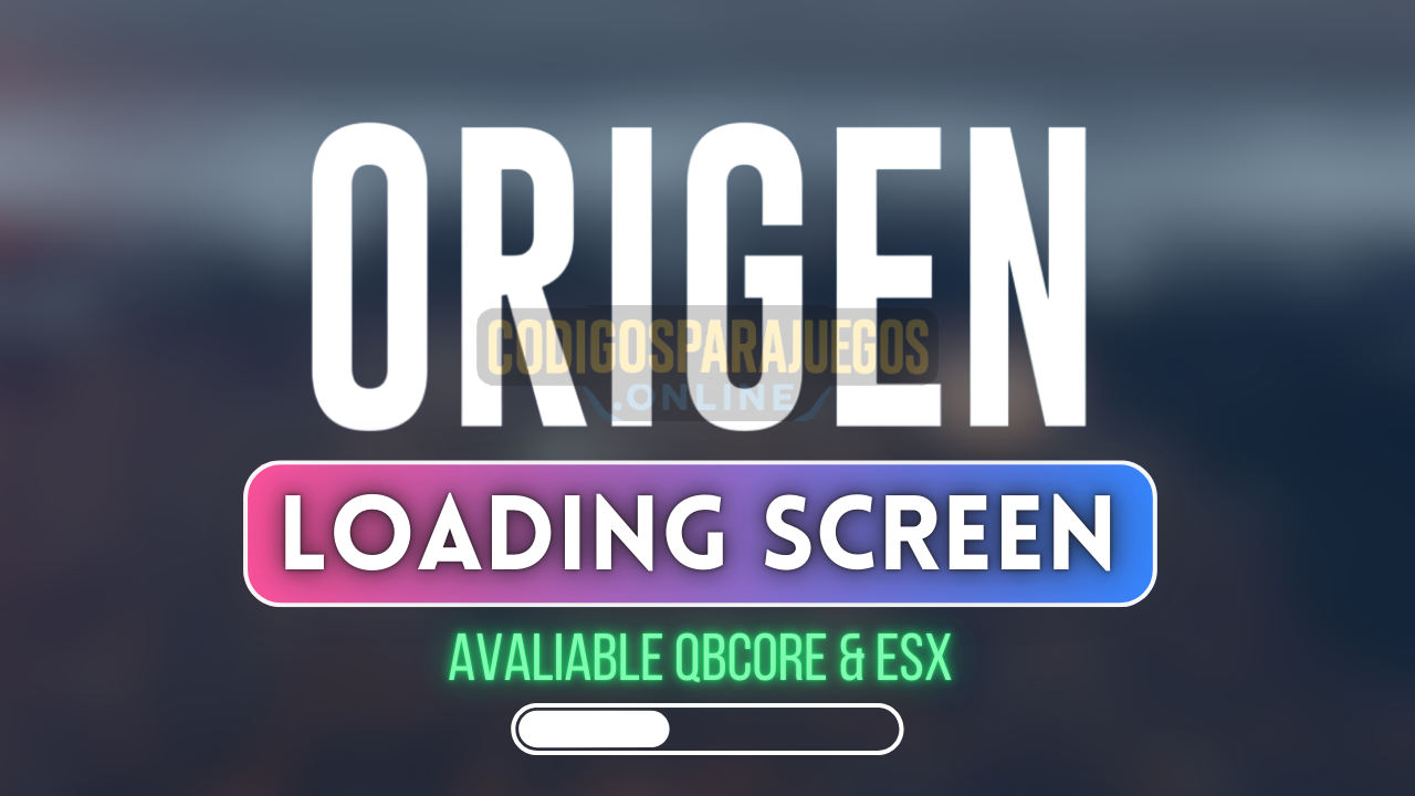 QBCORE & ESX] Origen Loadingscreen